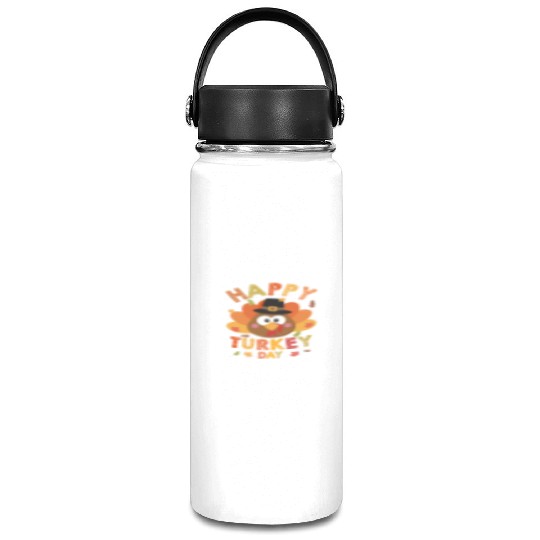 Happy Turkey Day 2021 Autumn Fall Thangiving Vacuum Flask