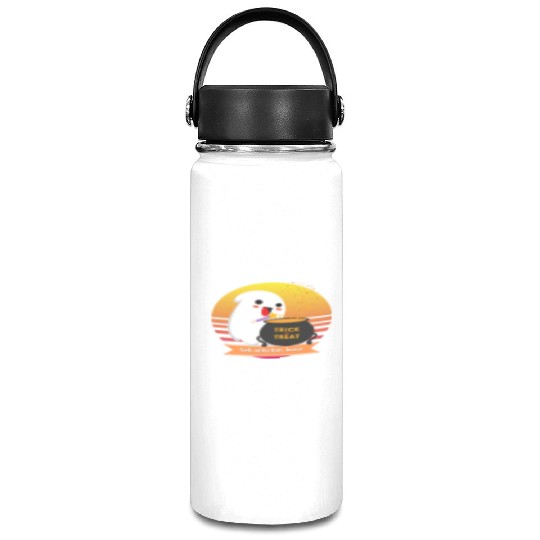 Halloween Cute Ghost Witching Hour Trick Or Treat Vacuum Flask