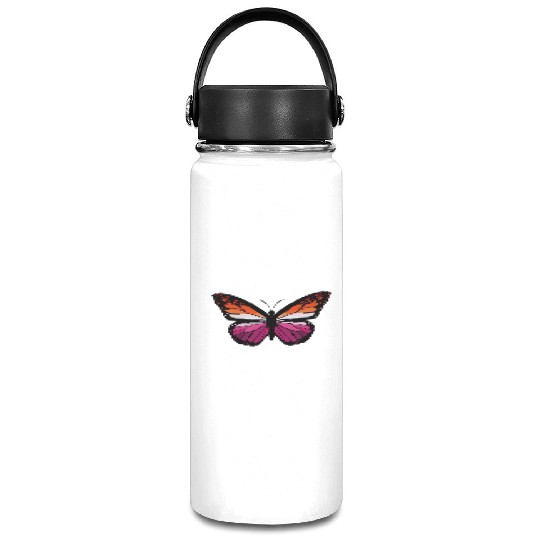 Lesbian Monarch Butterfly Sticker Vacuum Flask