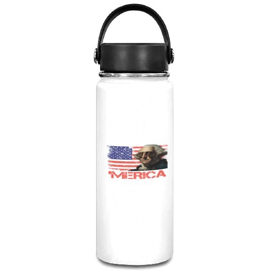 Merica George Washington Independence Day USA Vacuum Flask