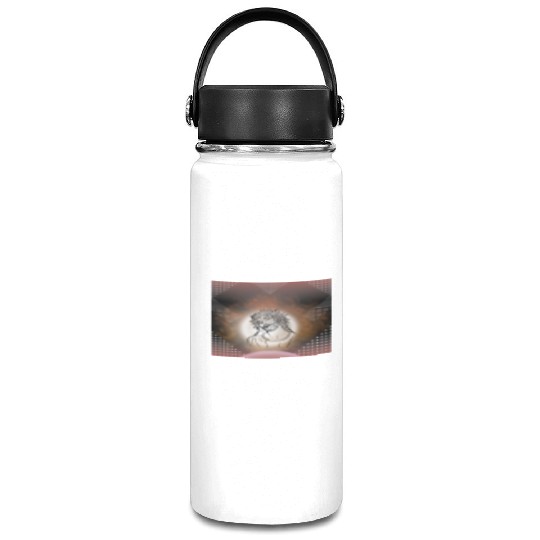 Sacred Jesus with Crown of Thorns Illustration Vacuum Flask