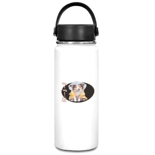 Japanese Border Collie Puppy Vacuum Flask