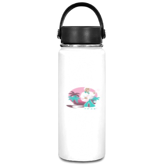 Breezin' on Wheels Retro Cartoon - Malibu Style Vacuum Flask