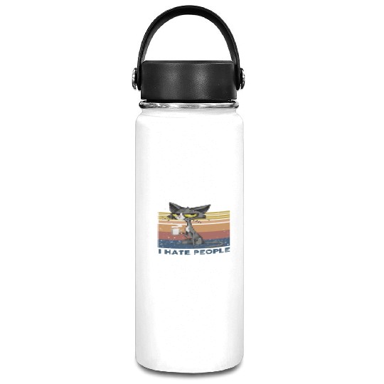 Cat I Hate People Vacuum Flask