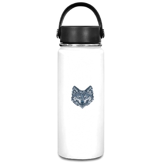 Beautiful wolf face Vacuum Flask