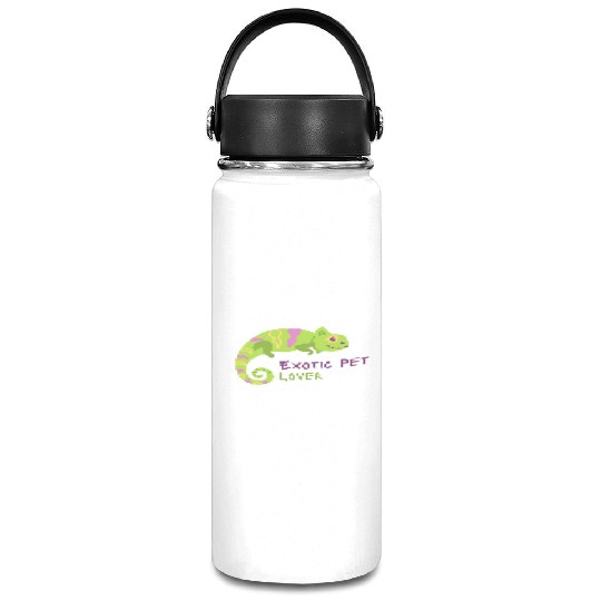 Green Chameleon Lizard Exotic Pet Lover Vacuum Flask