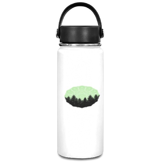 Green Forest Mandala Pacific Northwest Vacuum Flask