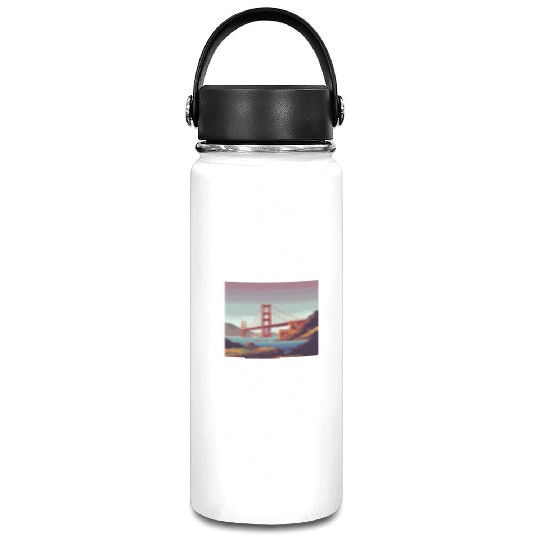 Golden Gate Bridge California Vacuum Flask, Golden Gate