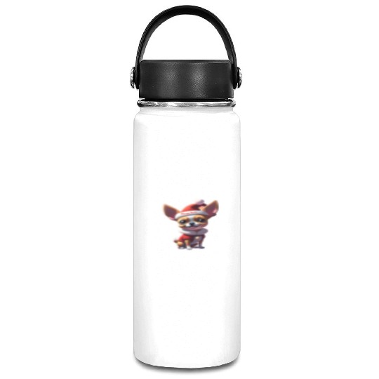 Little Chihuahua Merry Xmas Vacuum Flask