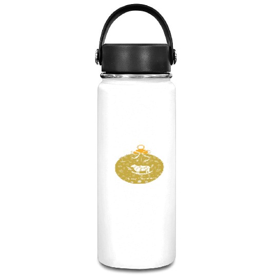 Golden Lamb Christmas Ornament Vacuum Flask