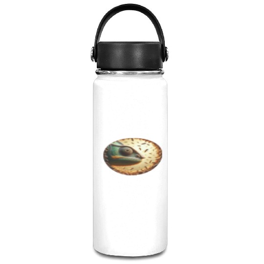 Chameleon head surrounded by bees Vacuum Flask