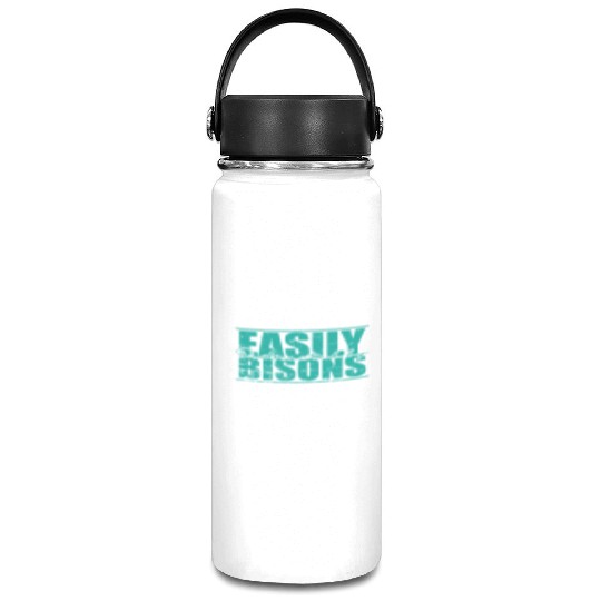 Easily Distracted by Bisons Animal Vacuum Flask