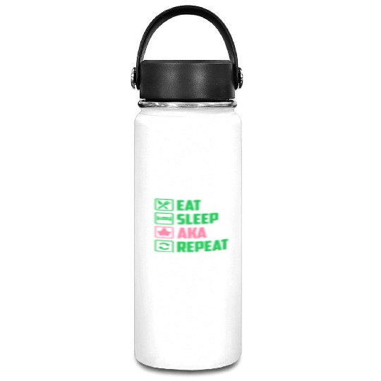 Eat Sleep AKA Repeat Alpha Kappa Alpha Womens Gift Vacuum Flask