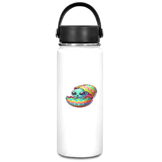 Colorful Alien Easter Egg Hatch Design Vacuum Flask