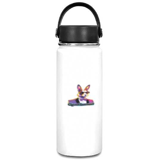 Pop Art Playboy Rabbit Gentleman Cyberpunk Bunny Vacuum Flask