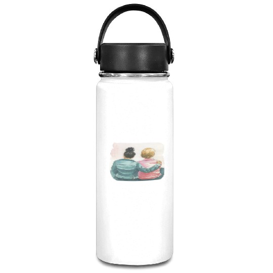 Watercolor Lesbian Couple Vacuum Flask