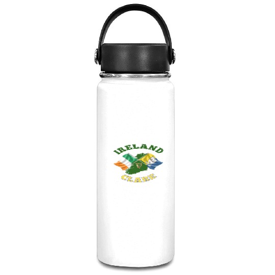 Clare Ireland Irish Flag and County Flag Vacuum Flask