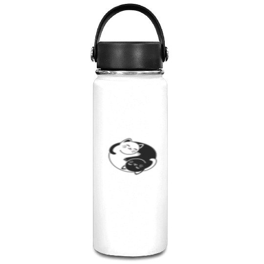 Yin and Yang Cats Vacuum Flask