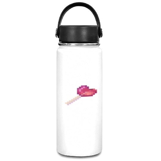 Pixel Art Sprite Cute Heart Lollipop Vacuum Flask