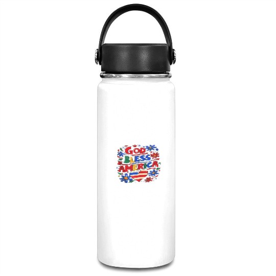 God Bless America Vacuum Flask