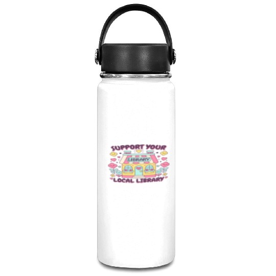 Support Your Local Library Vacuum Flask