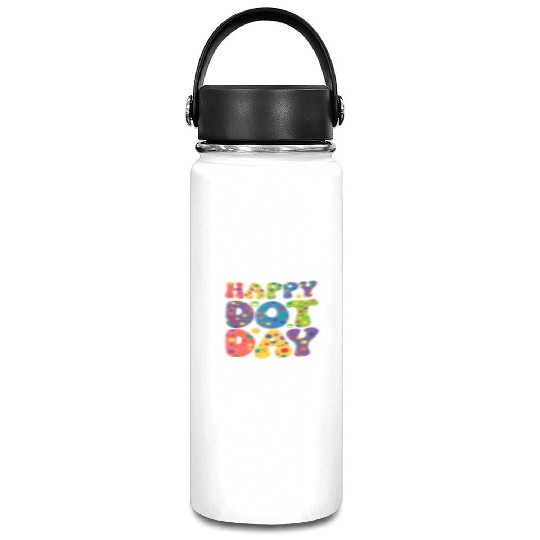 Happy Dot day september 15th for teacher kids Vacuum Flask
