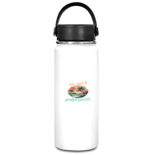 Sun, sand, and palm trees! Vacuum Flask