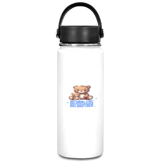 Soon I'll Be A Big Brother Cute Teddy Bears Vacuum Flask