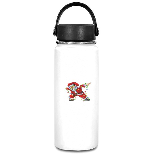 Dabbing Santa Christmas Lights Vacuum Flask
