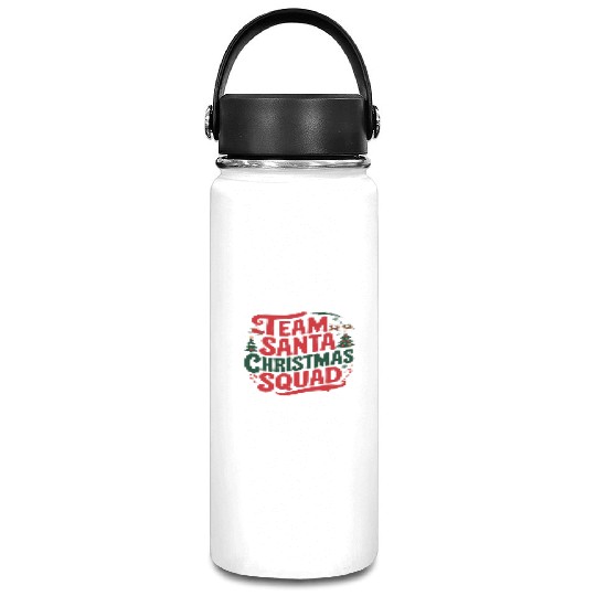 Team Santa Christmas Squad Festive Holiday party Vacuum Flask