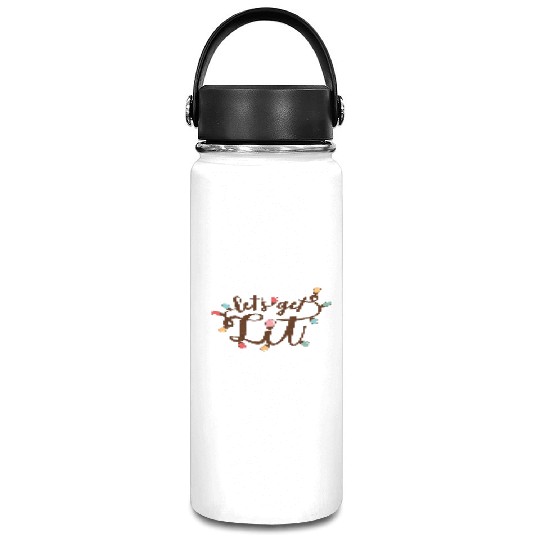 Lets Get Lit, Merry Christmas Vacuum Flask