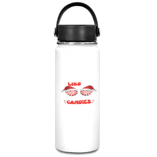 I Like Her Peppermint Candies Couples Christmas Vacuum Flask