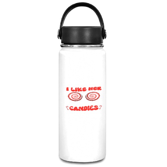 I Like Her Peppermint Candies Couples Christmas Vacuum Flask
