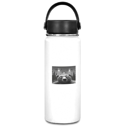 UFO Funny Bear Vacuum Flask