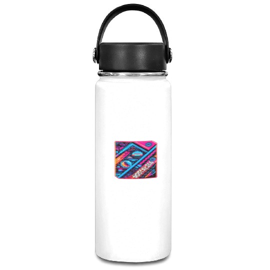 Neon Nostalgia - Vintage vibes Vacuum Flask