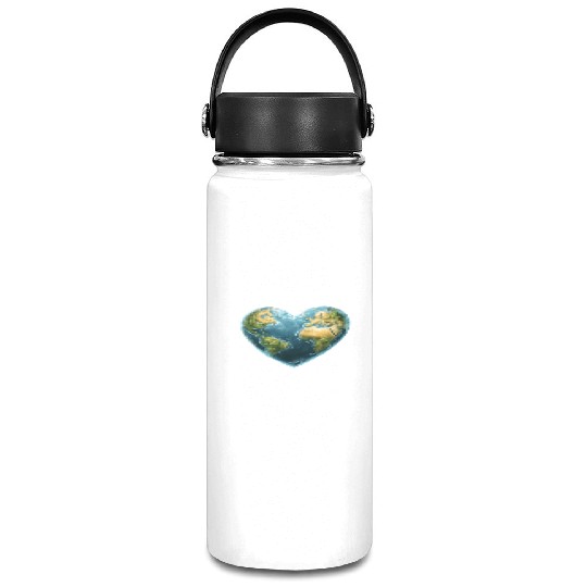 Keep the Heart Beating Environment Earth Day Heart Vacuum Flask