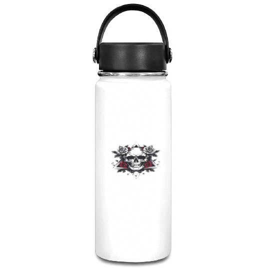 Gothic Skull & Roses Aesthetic Vacuum Flask