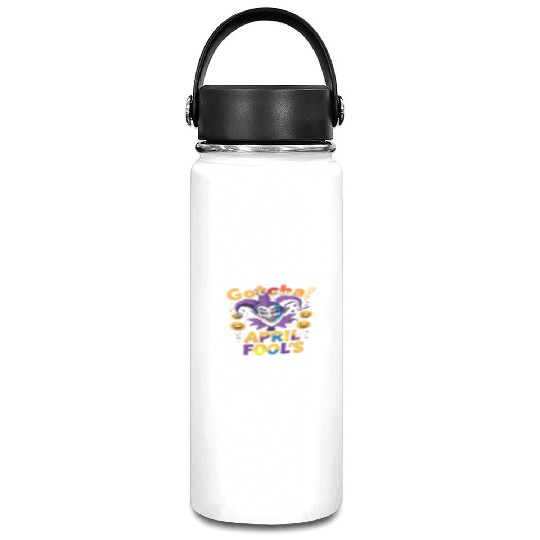 "Gotcha! April Fool’s – Funny Jester & Prank Vacuum Flask