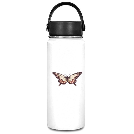 Vibrant Monarch Butterfly Vacuum Flask