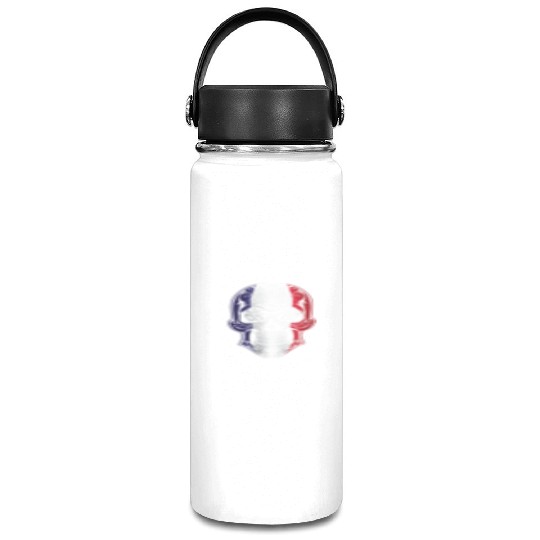 France X Head Skull Flag Vacuum Flask