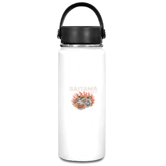 Vintage Saitama Vacuum Flask – Bold Tiger Tattoo Design