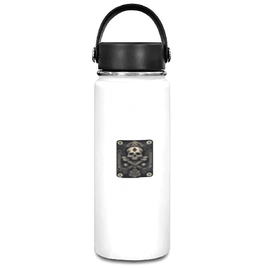 Ace of Spades Skull Design • Gothic Card Art Vacuum Flask