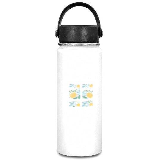 Easy Peasy Lemon Squeezy Cute Lemon Art Vacuum Flask