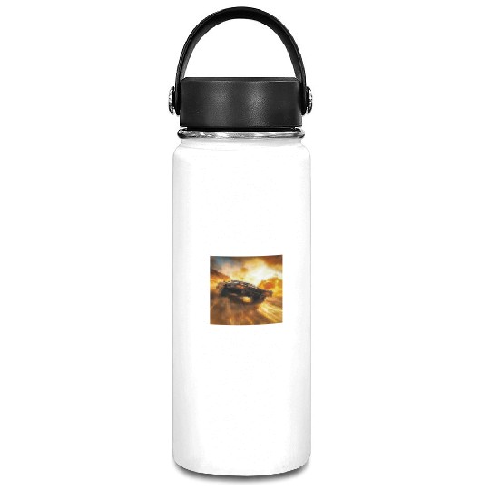 Muscle Car in Firestorm Drift Vacuum Flask