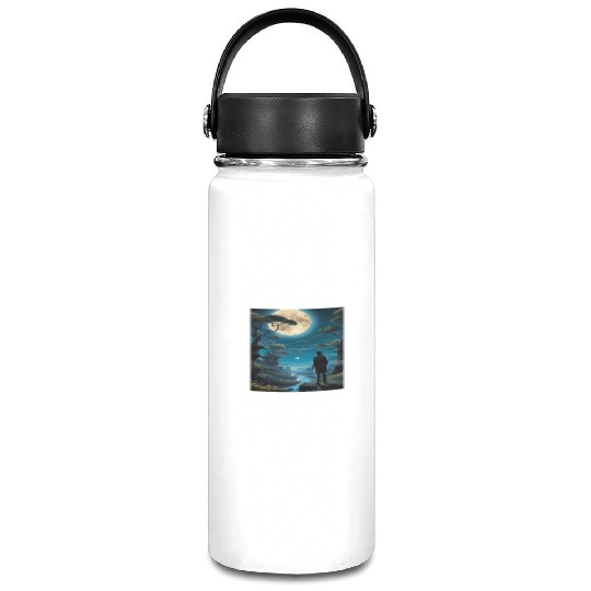 Mystical Night Under the Full Moon Vacuum Flask