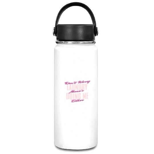 Witty Laundry Humor Typography Design Vacuum Flask