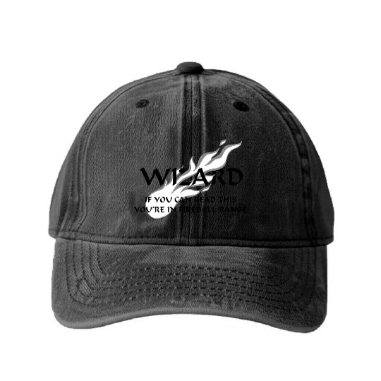 Wizard - Fireball Range Washed Denim Baseball Caps