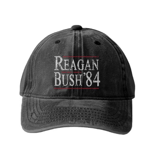Reagan Bush 84 Washed Denim Baseball Caps