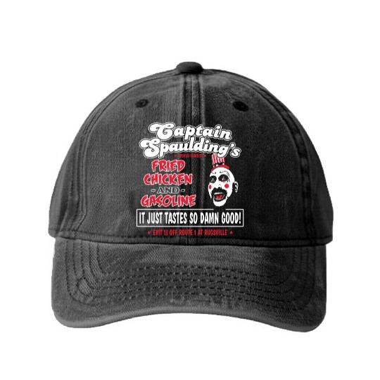 Funny captain spaulding for president Washed Denim Baseball Caps