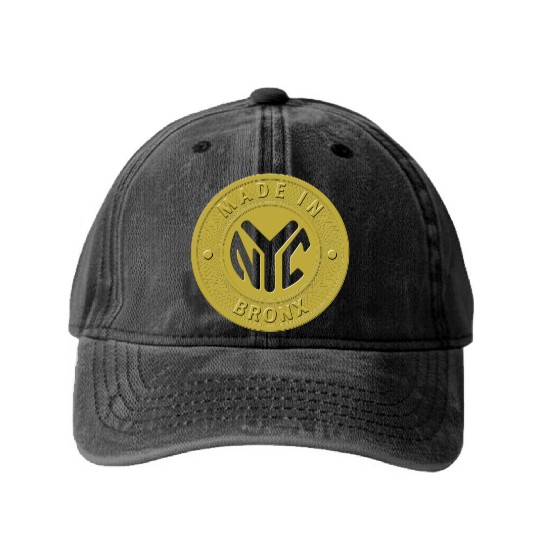 Made In The Bronx Token Washed Denim Baseball Caps